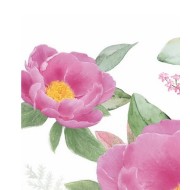 Pacote Com 20 Guardanapos De Papel 33x33cm Rose Fantasy Napkin